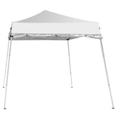HAOYYE Pop Up Gazebo Canopy Tent with UPF 50+ Waterproof Oxford Fabric Portable Folding Shelter with Backpack Bag Steel Frame with Stakes and Ropes Easy One Person Setup for Beach Camping Patio and Outdoor Events